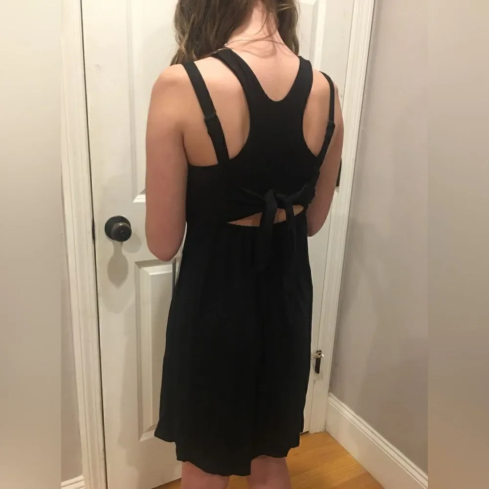 Volcom size large 14 black sleeveless dress